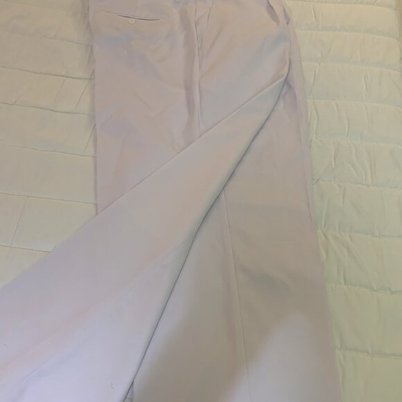 White Mandarin Banded Collar Nehru Suit 48L - Picture 3 of 7